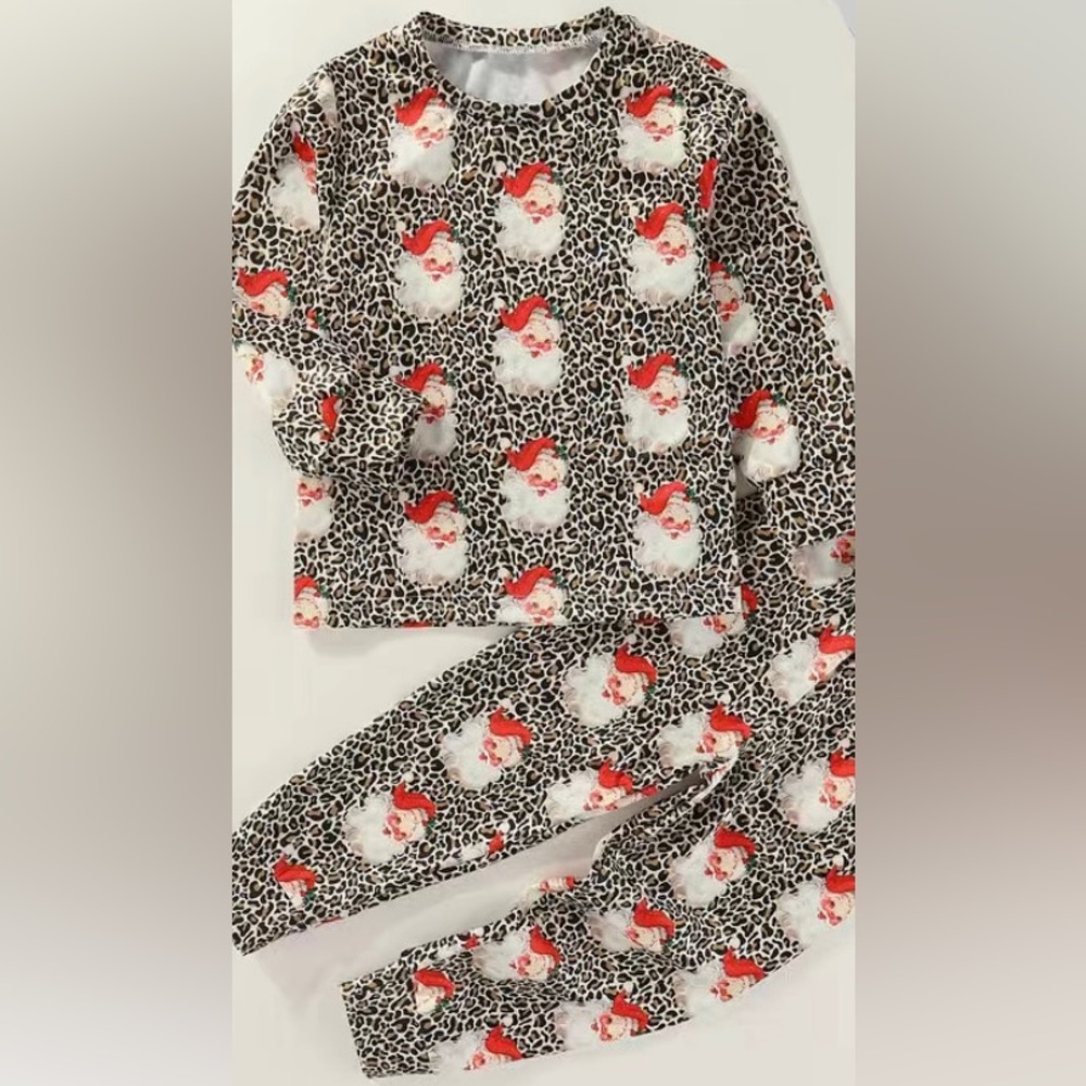Santa Leopard Pjs